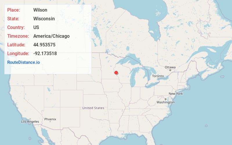 Map of Wilson