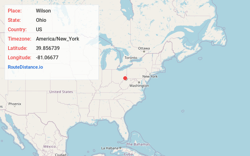 Map of Wilson