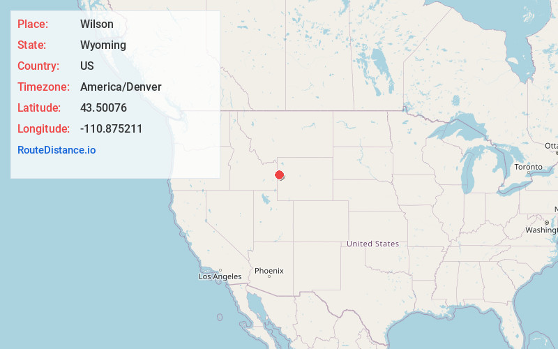 Map of Wilson