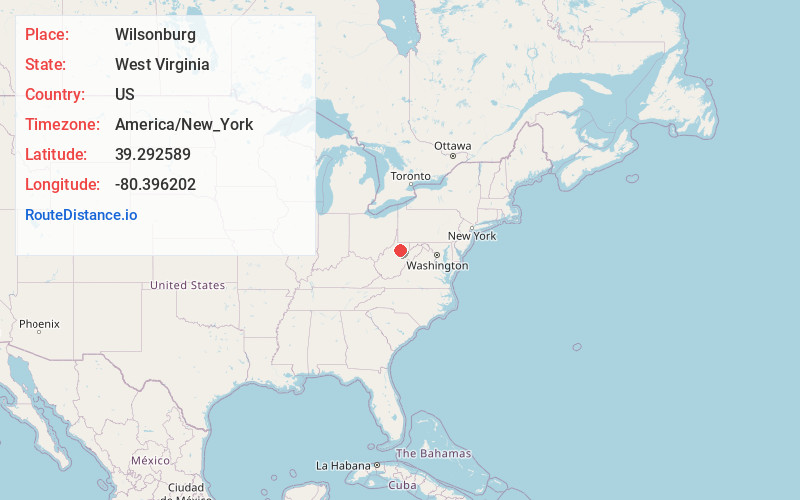 Map of Wilsonburg