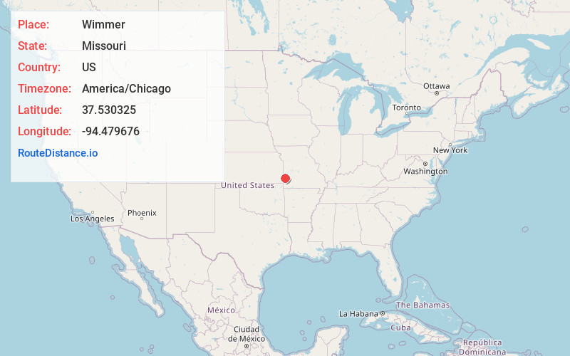 Map of Wimmer