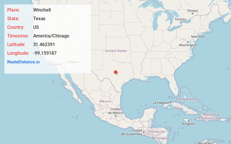 Map of Winchell