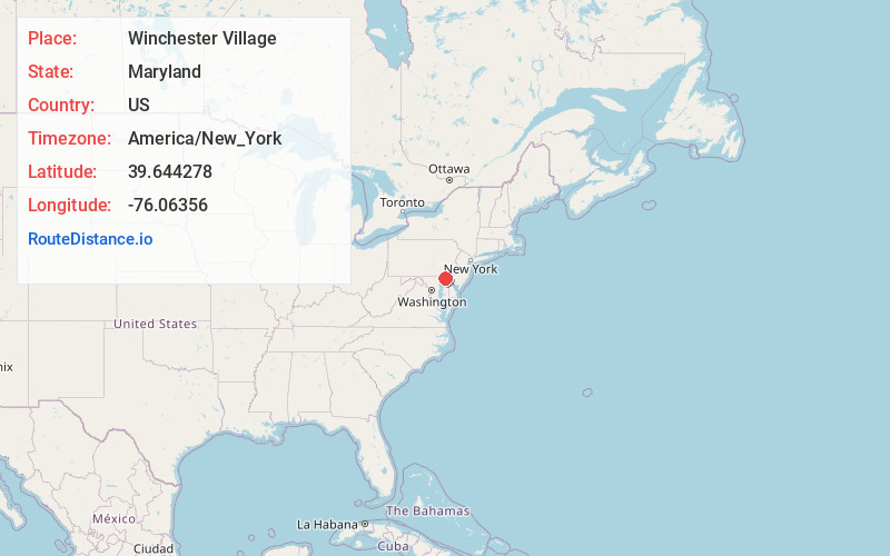 Map of Winchester Village