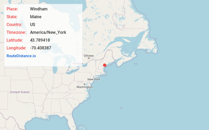 Map of Windham