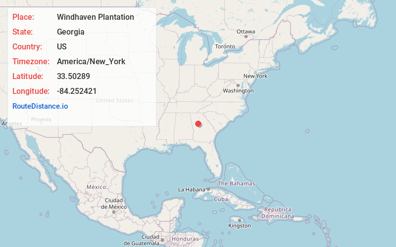 Map of Windhaven Plantation