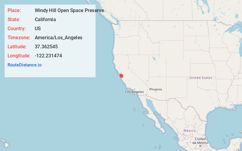Map of Windy Hill Open Space Preserve