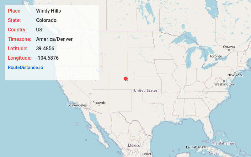 Map of Windy Hills
