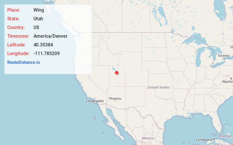 Map of Wing