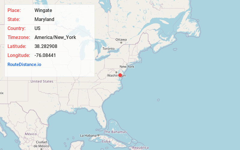 Map of Wingate