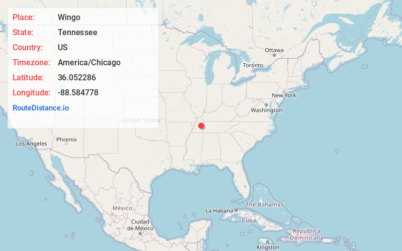 Map of Wingo