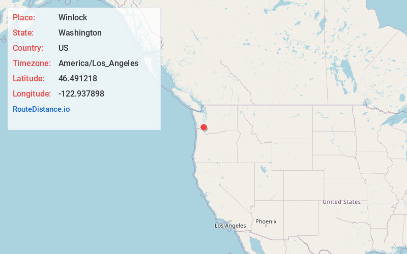 Map of Winlock