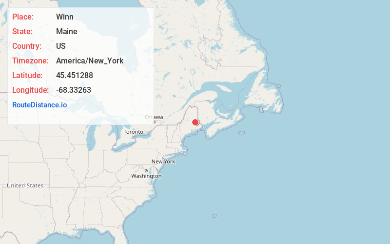 Map of Winn