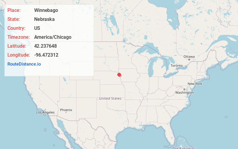 Map of Winnebago