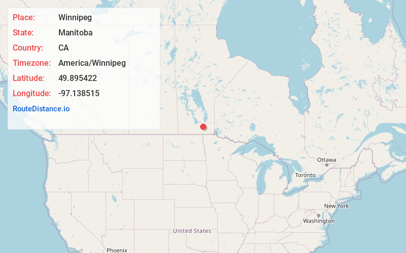 Map of Winnipeg