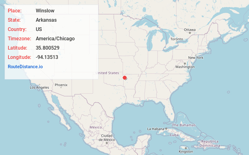 Map of Winslow