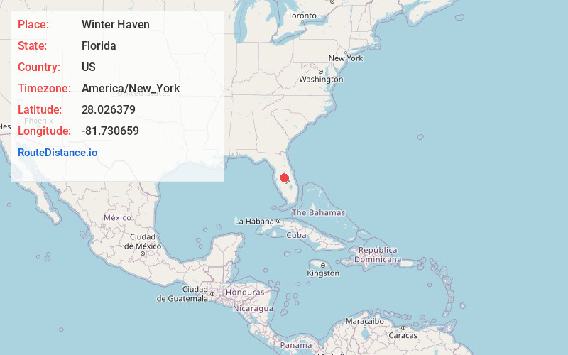 Map of Winter Haven