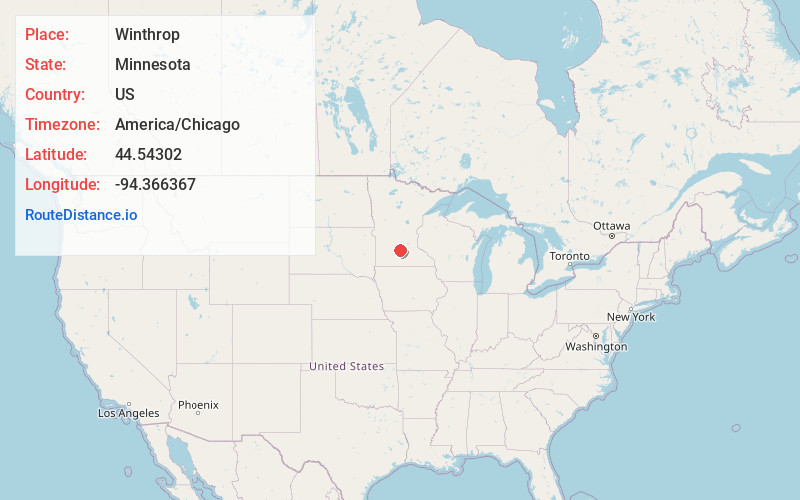 Map of Winthrop