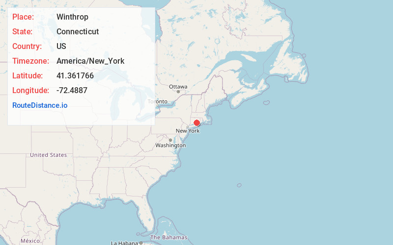 Map of Winthrop