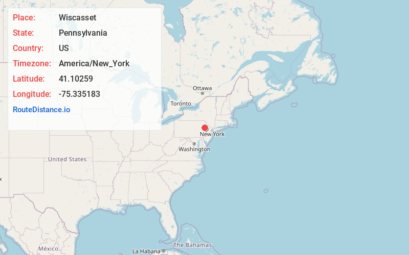 Map of Wiscasset
