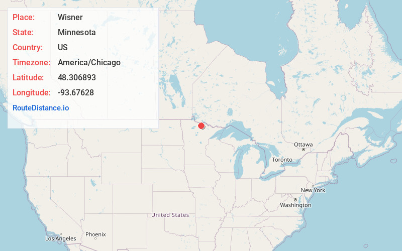 Map of Wisner