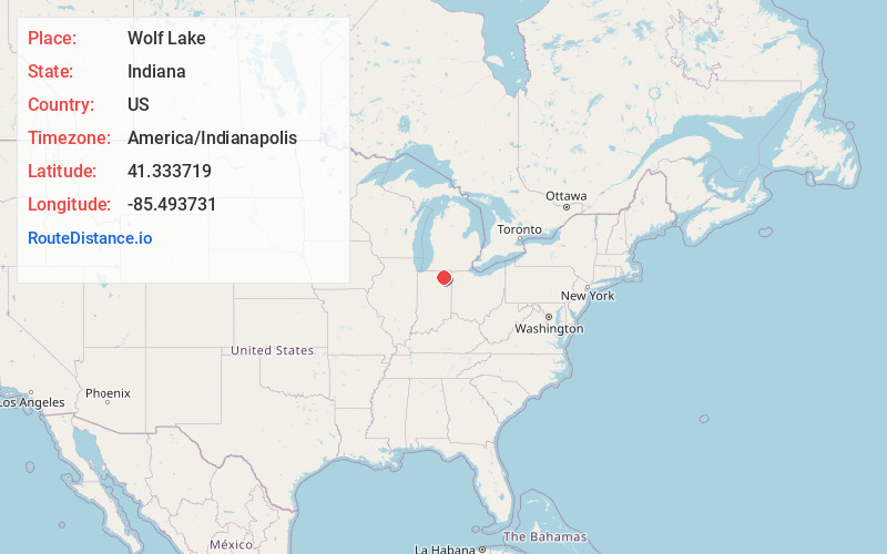 Map of Wolf Lake