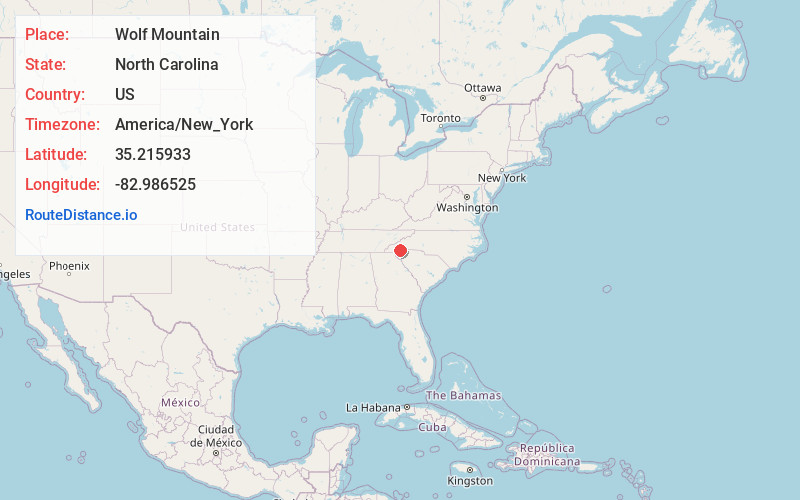 Map of Wolf Mountain