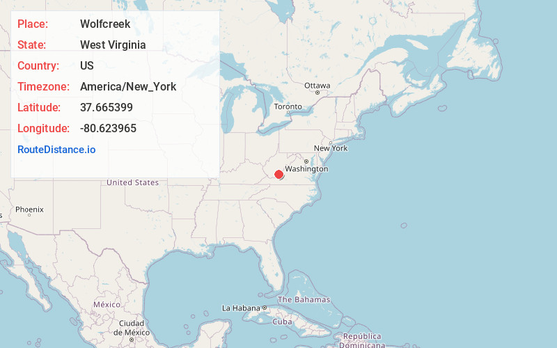 Map of Wolfcreek