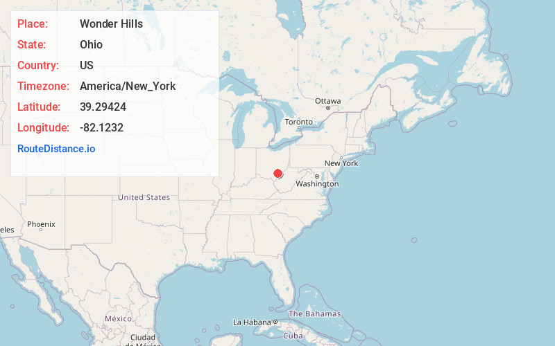 Map of Wonder Hills
