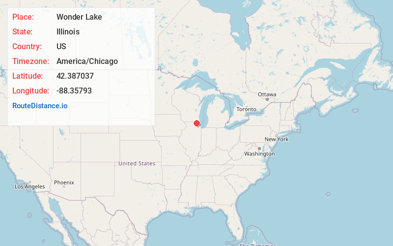 Map of Wonder Lake