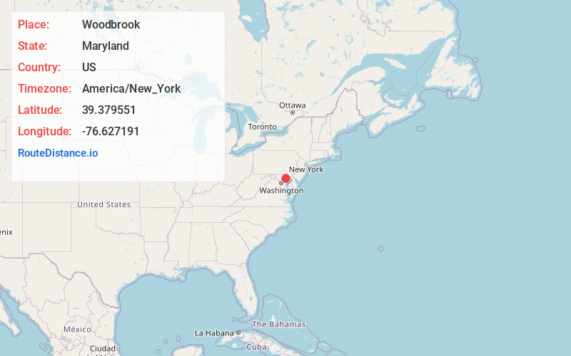 Map of Woodbrook