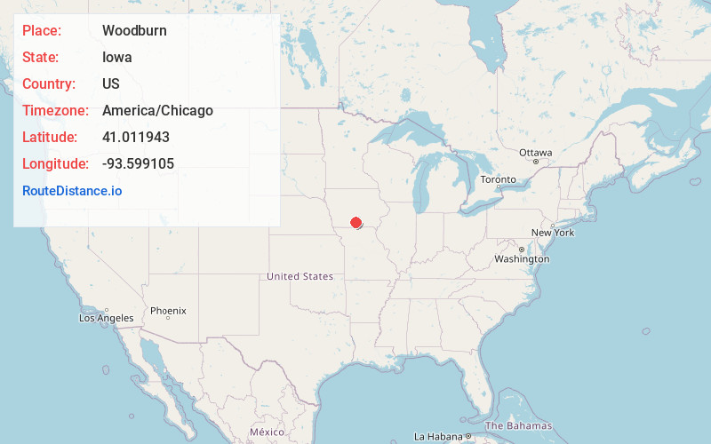 Map of Woodburn