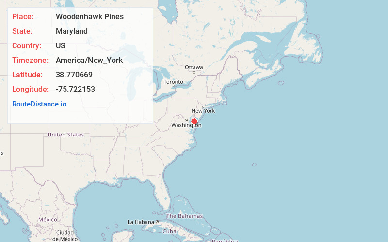 Map of Woodenhawk Pines