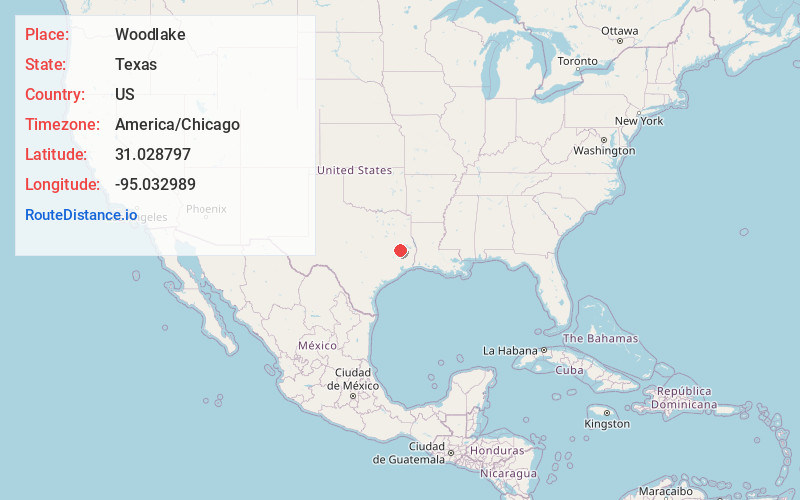 Map of Woodlake