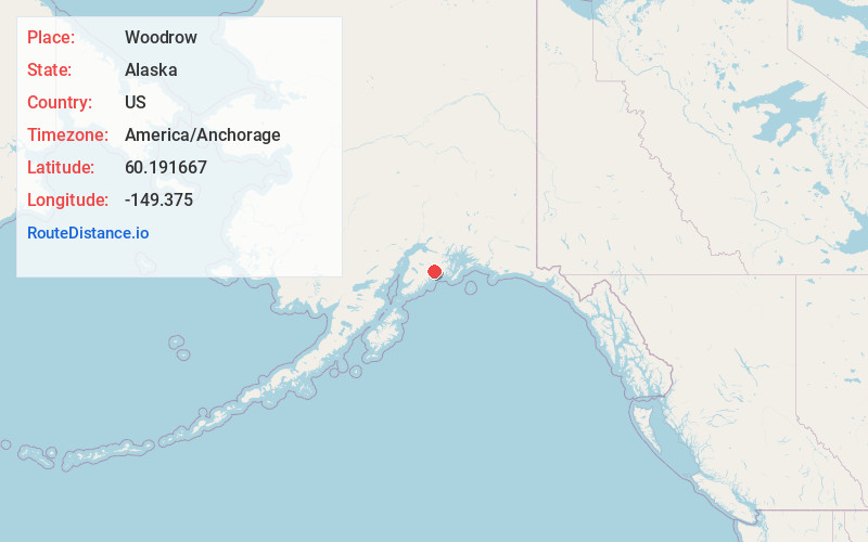 Map of Woodrow