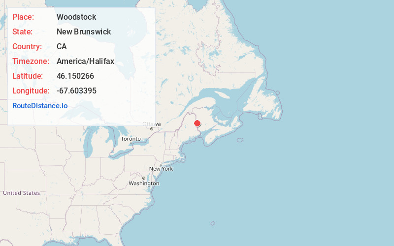 Map of Woodstock
