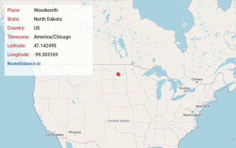 Map of Woodworth
