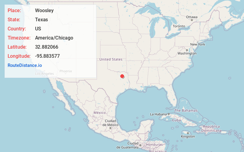 Map of Woosley