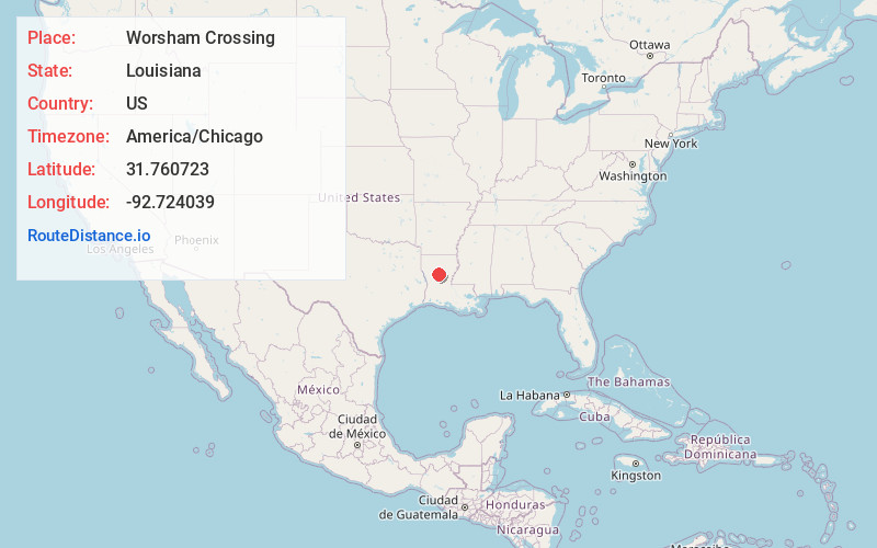 Map of Worsham Crossing
