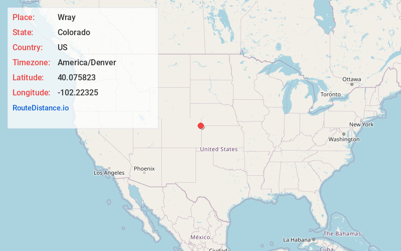 Map of Wray