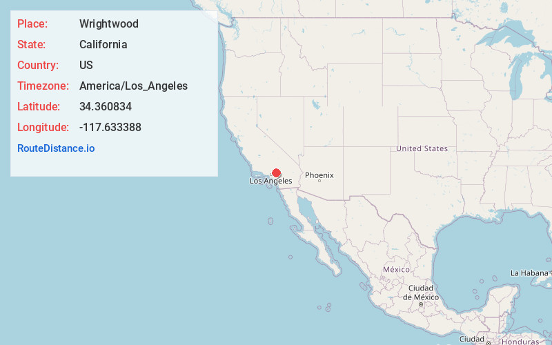 Map of Wrightwood