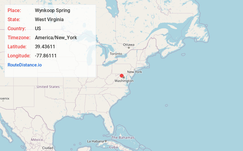 Map of Wynkoop Spring