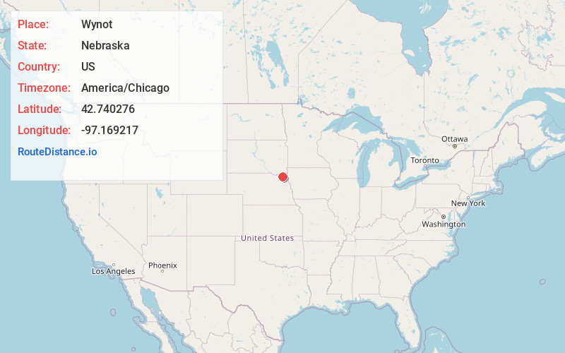 Map of Wynot