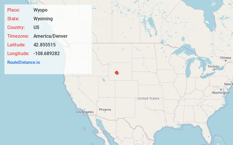 Map of Wyopo