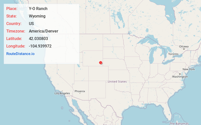 Map of Y-O Ranch