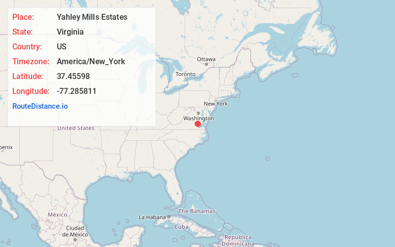 Map of Yahley Mills Estates