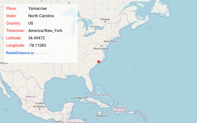 Map of Yamacraw