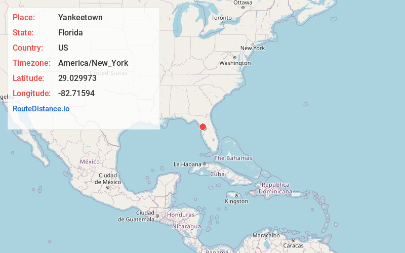 Map of Yankeetown