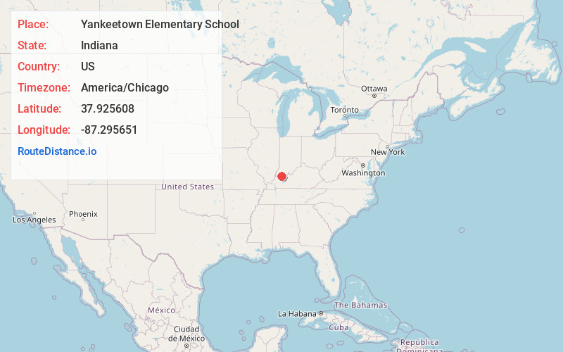 Map of Yankeetown Elementary School