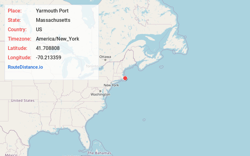 Map of Yarmouth Port