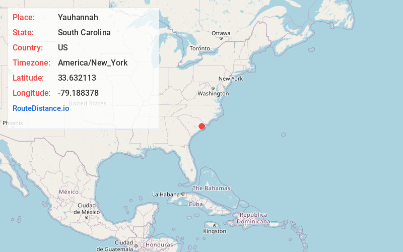 Map of Yauhannah